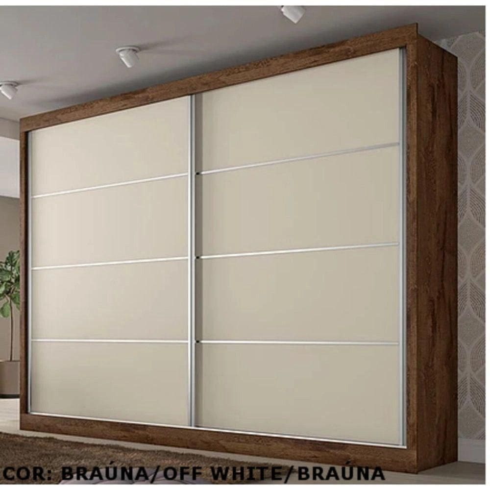 Roupeiro Verona Plus 2 Portas Brauna Off White Made Marcs