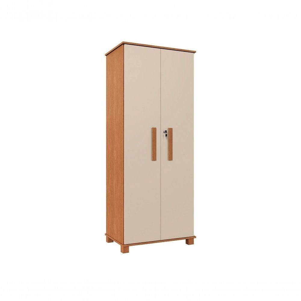 Armário Multiuso Dallas 100% Mdf Com Chave Camas Fenix Cor:nature-off White