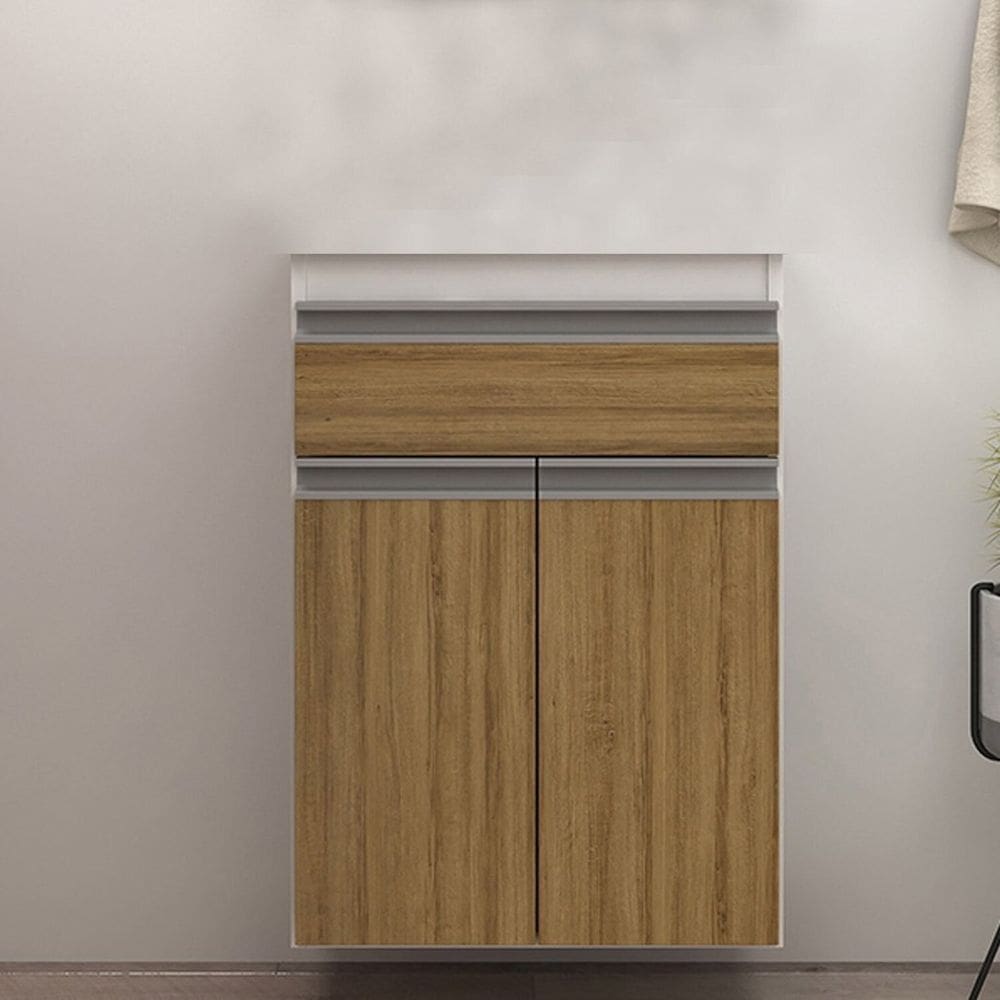 Gabinete de Banheiro 50cm sem Cuba/lavatório Ref 501 Branco/Itapuã