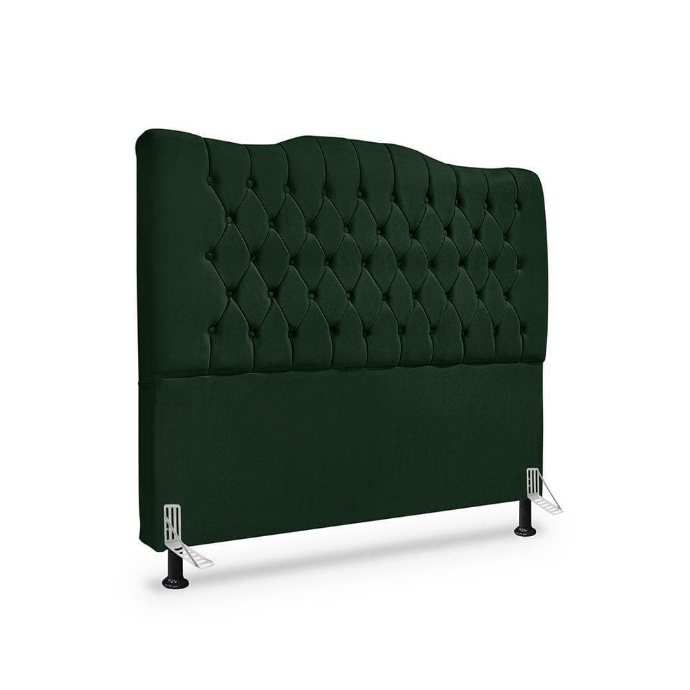 Cabeceira De Cama Box Casal 140cm Dunas - Veludo Verde