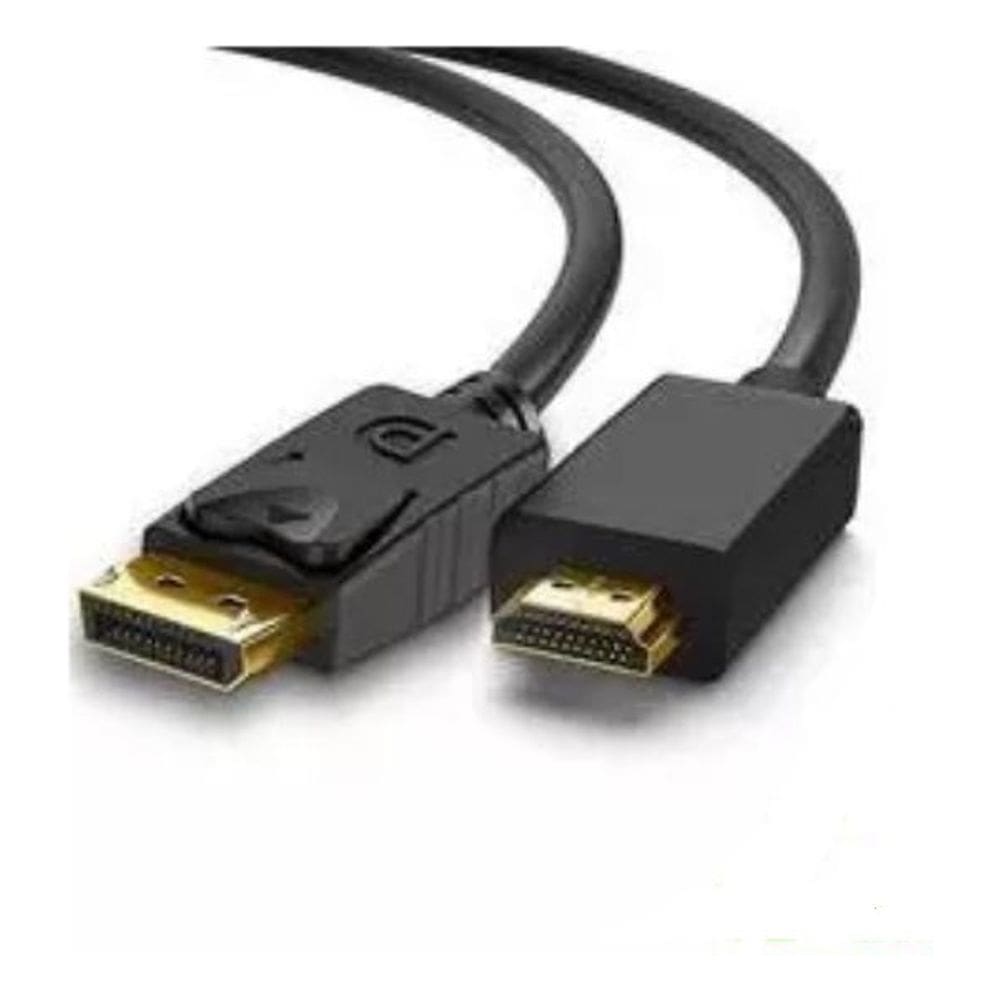 Cabo Displayport Macho X Hdmi Macho Gold 4k 1,80mts