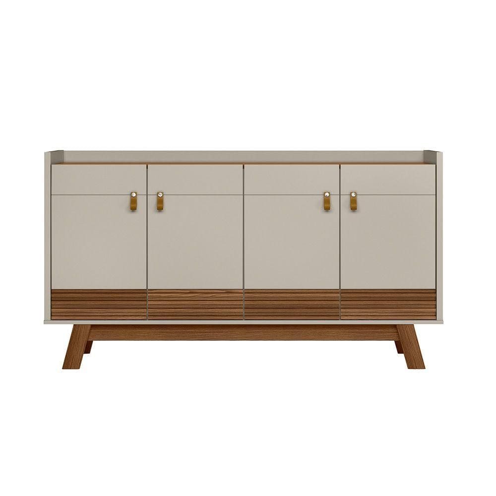 Aparador Buffet 4 Portas 160 Cm Abruzzo Freijo-off White