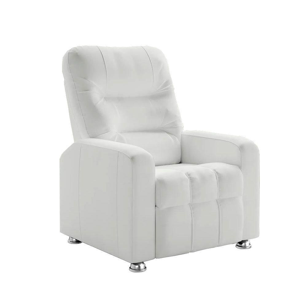 Poltrona Do Papai Reclinável Maldivas Corano Branco Branco