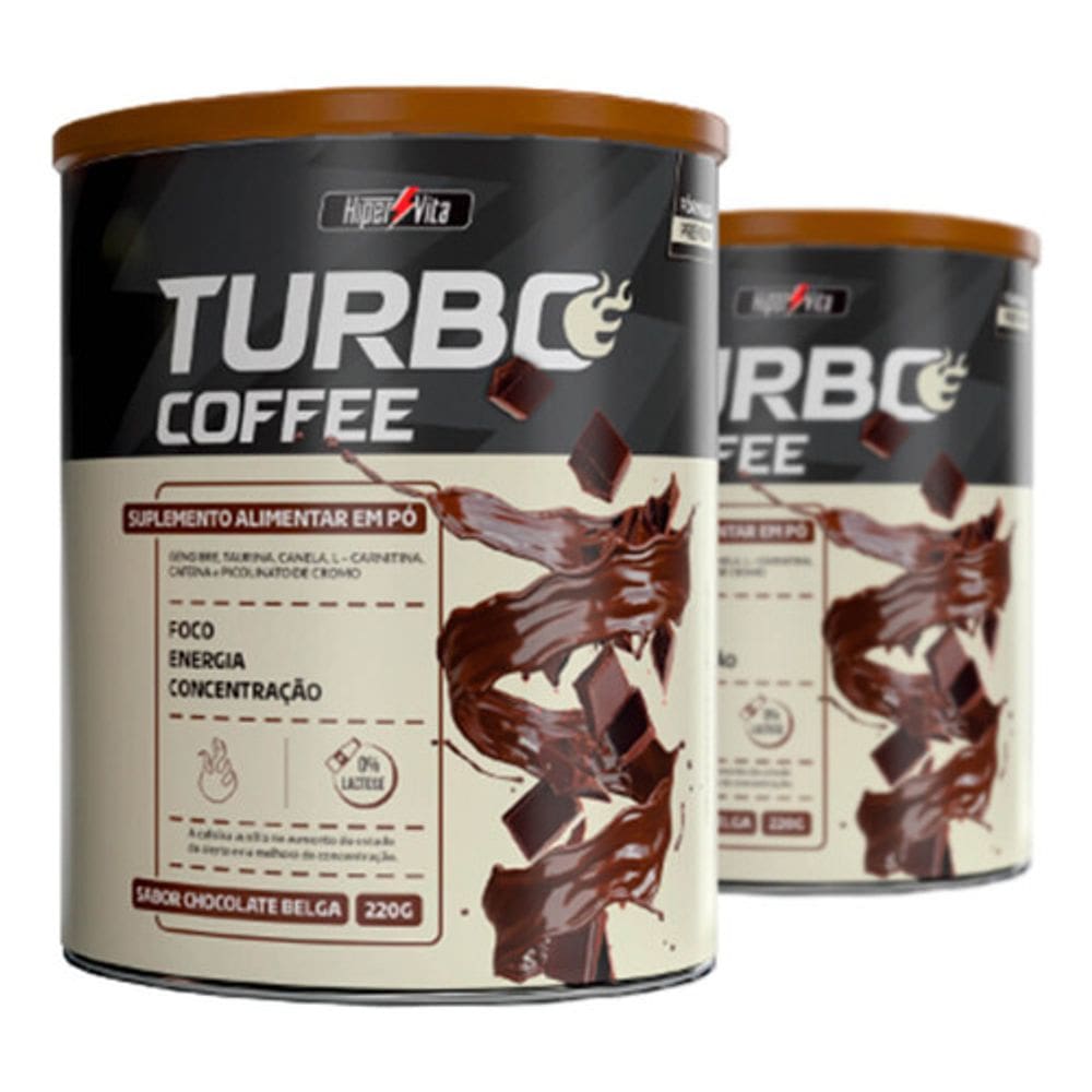 Turbo Coffee Chocolate Belga Hipervita Suplemento 220g Cafe