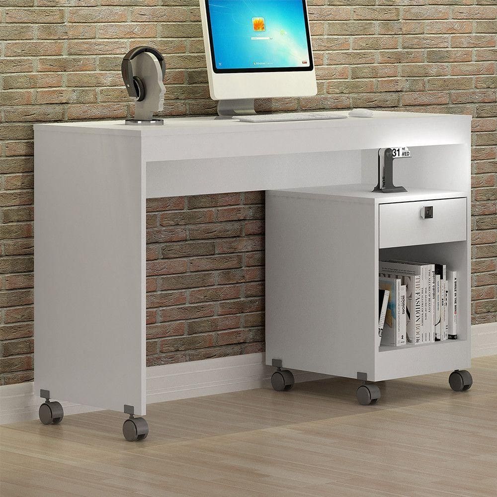 Mesa Para Computador Giga Valdemóveis Branco