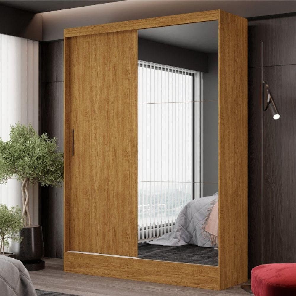 Guarda-roupa Belem Plus 2 Portas De Correr 2 Gavetas Cinamomo