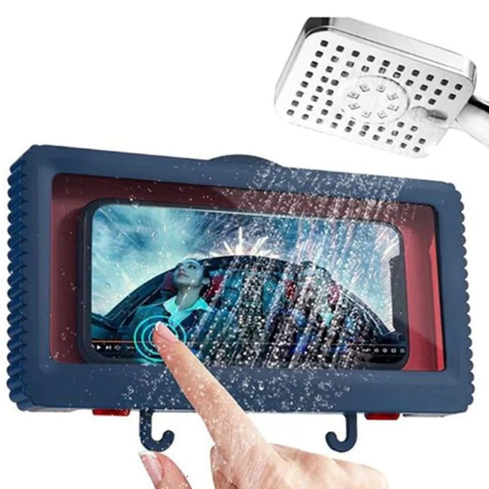 Suporte Universal Impermeável Ajustável Portátil para Celular à Prova D`Água Parede Banho Banheiro Chuveiro