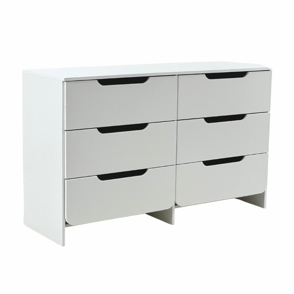 Cômoda Ditália 6 Gavetas Dm-244 Cor:branco Branco