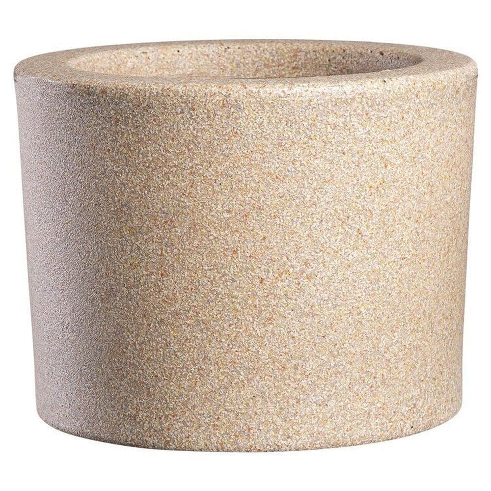 Conjunto de 15 Vasos Decorativo Gramado Jardim e Varanda Afort Bege