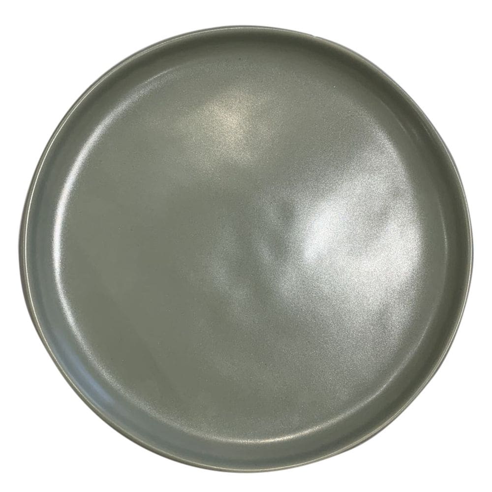 Prato de Salada Cerâmica Cinza Fosco 15 Cm D1243