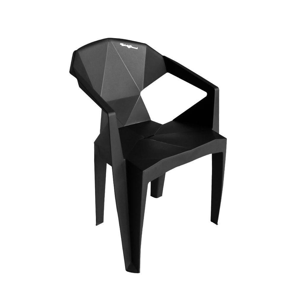 Cadeira New Alegra 3d Preta Preto