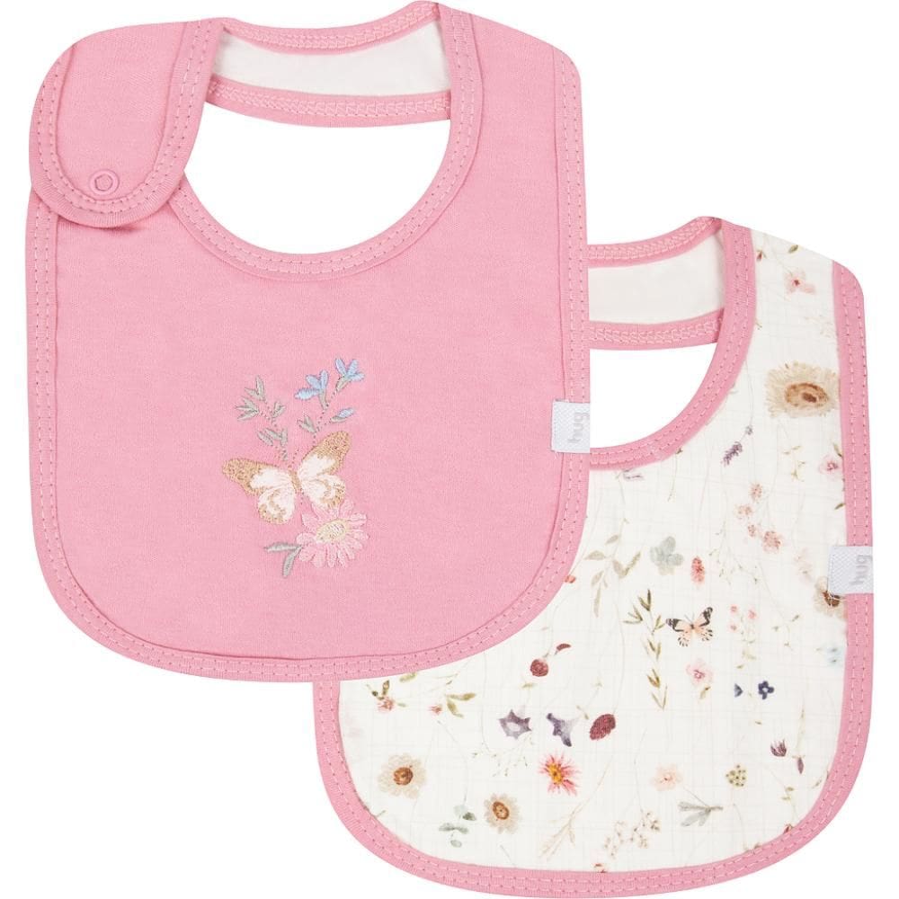 Kit Com 2 Babadores Hug Blossom Rosa Blush
