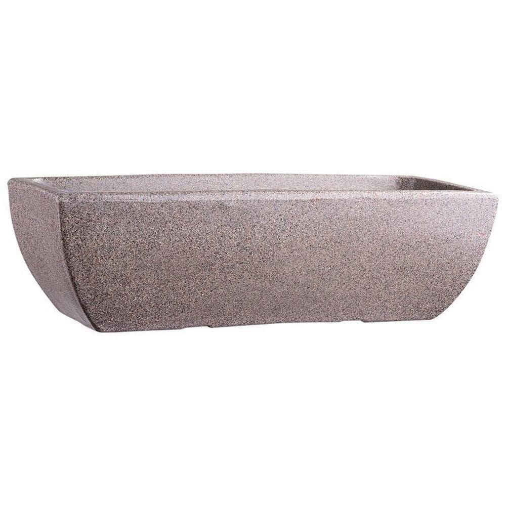 Conjunto de 15 Vasos Decorativo Jardineira 60 Jardim e Varanda Cinza