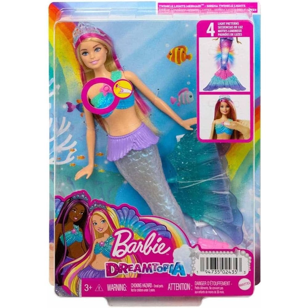 Barbie Dreamtopia twinkle lights mermaid Mattel HDJ36