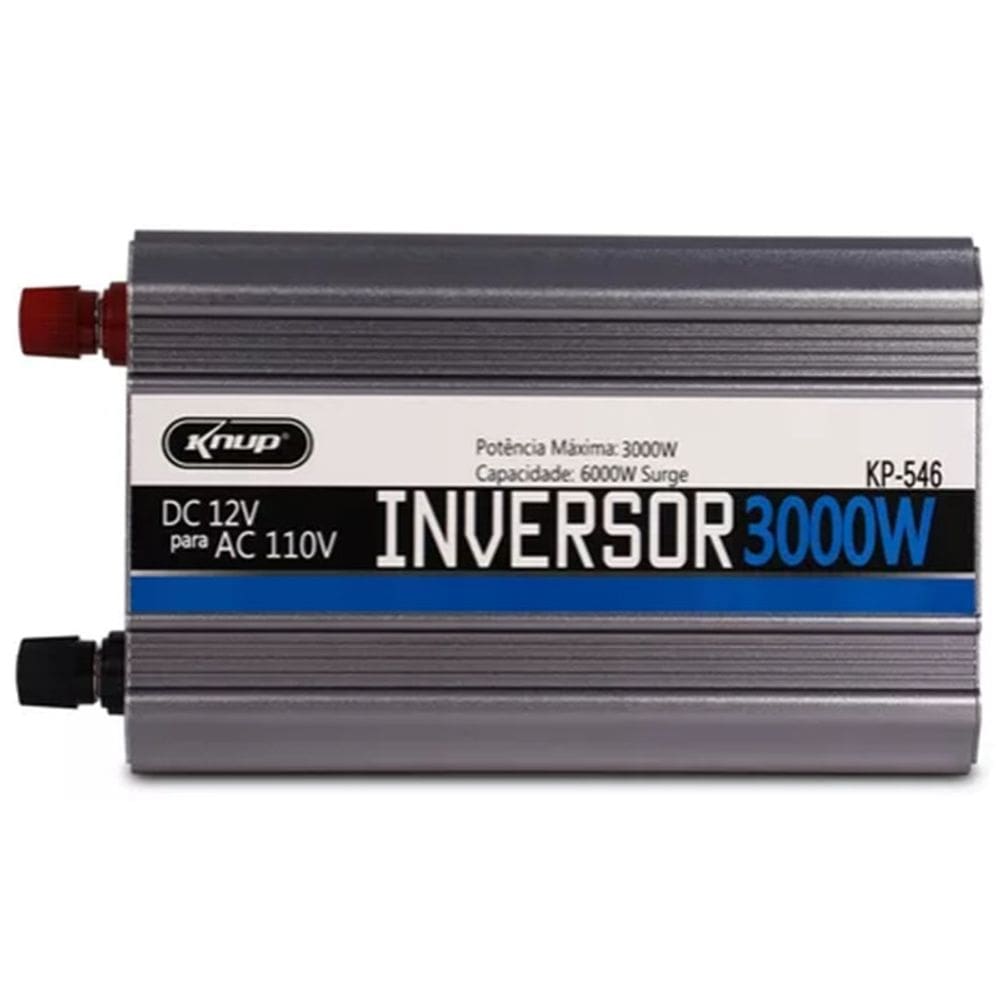 Conversor 12v de energia 3000w tranforma tomadas em 110v