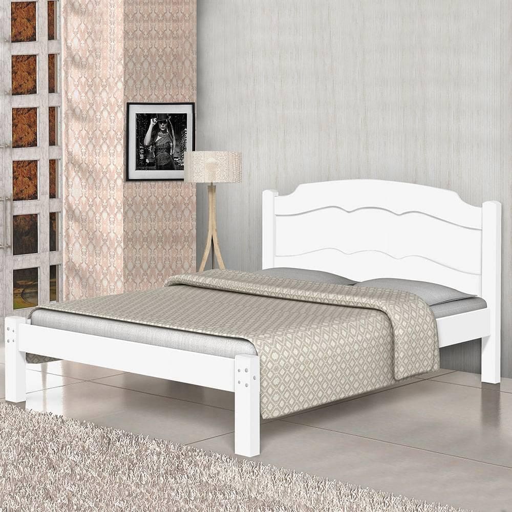 Cama Casal Basoto  Lais  Branco