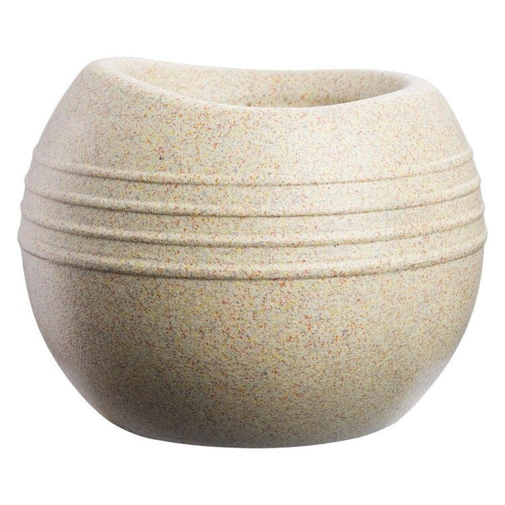 Conjunto de 5 Vasos Decorativo para Plantas Búzios Bege