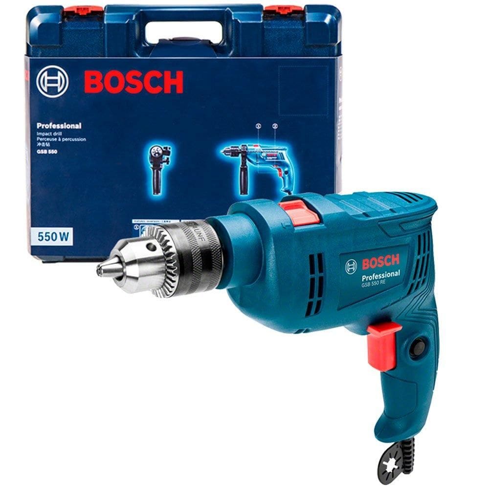 Furadeira Impacto GSB 550 RE 1/2 Pol. 550W c/ Maleta - BOSCH