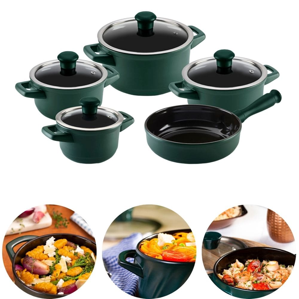 Conjunto De Panela Duo Smart 5 Peças De Cerâmica Matte Ceraflame