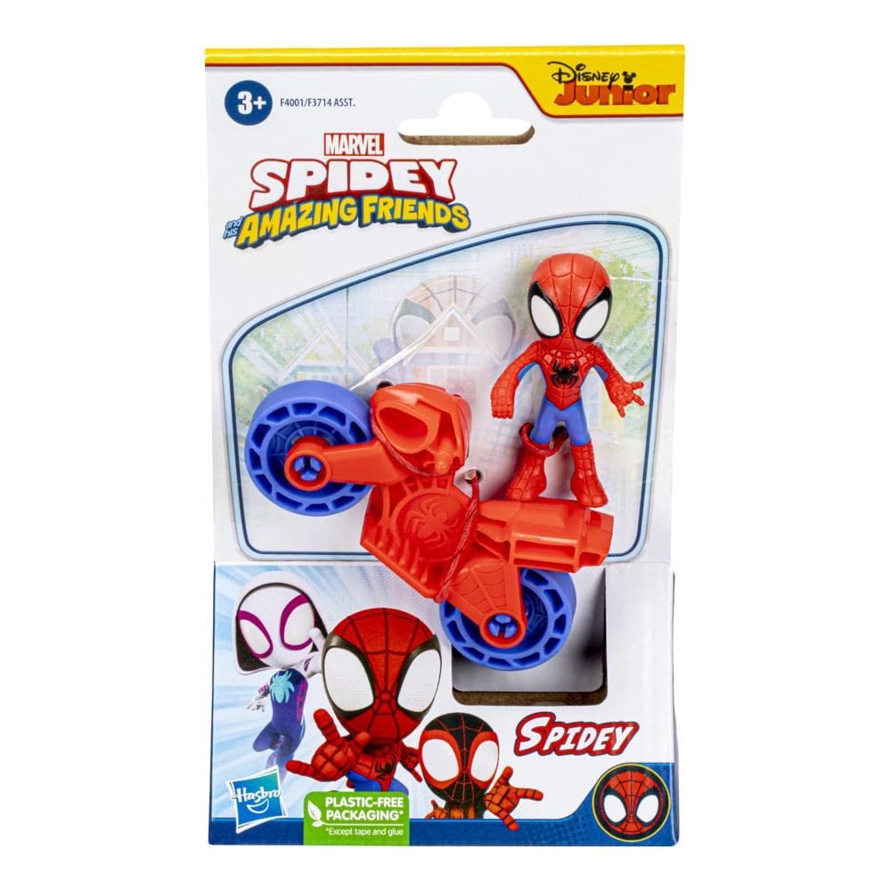 Boneco Homem-Aranha com Moto Hasbro Marvel Spidey and His Amazing Friends