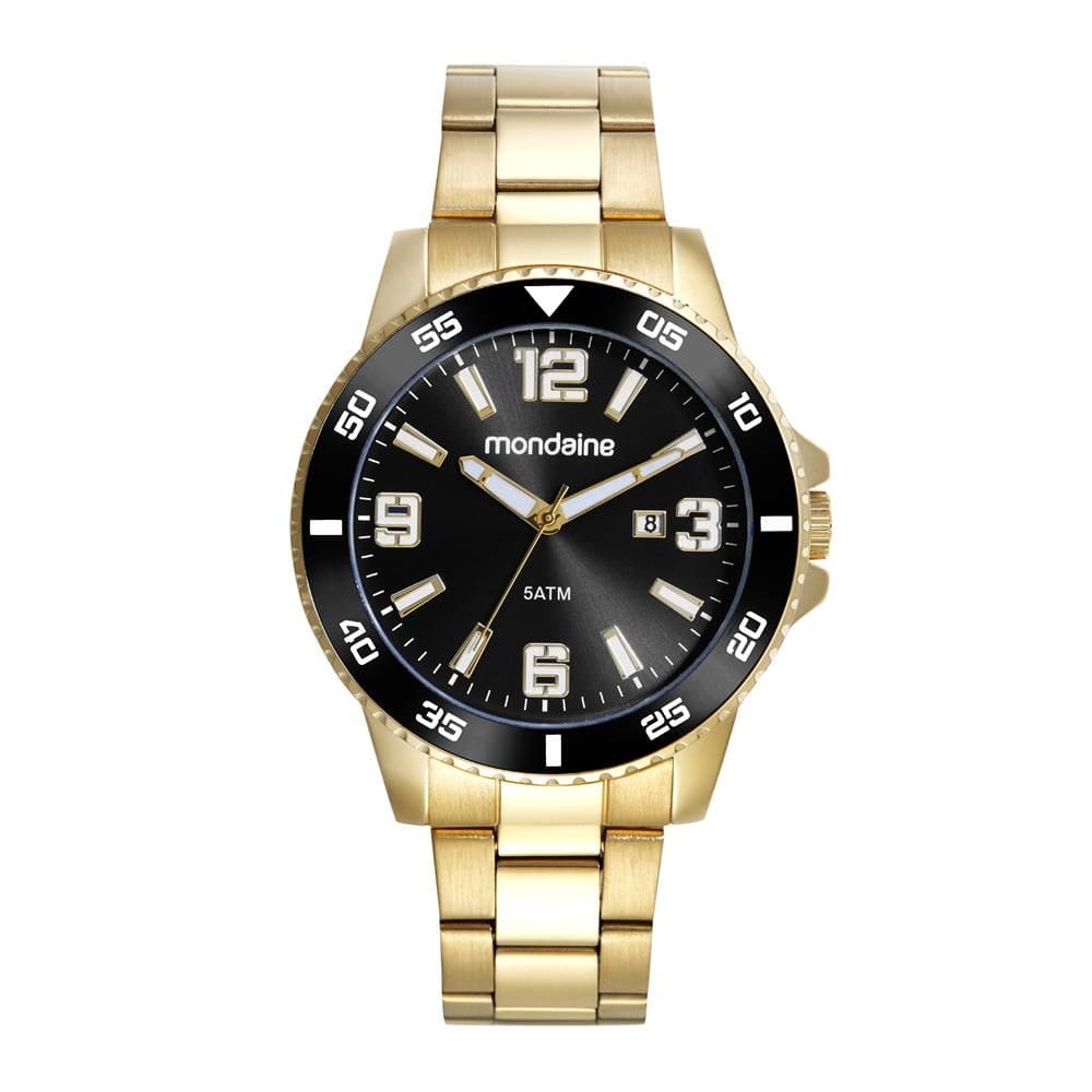 Relogio Mondaine Masculino Ref: 83509gpmvde1 Esportivo Dourado