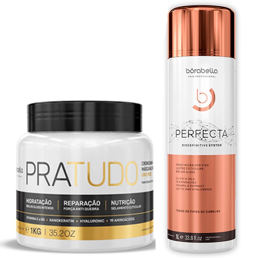 Kit Máscara Pratudo e Perfecta Biodefinitive 1L Bórabella
