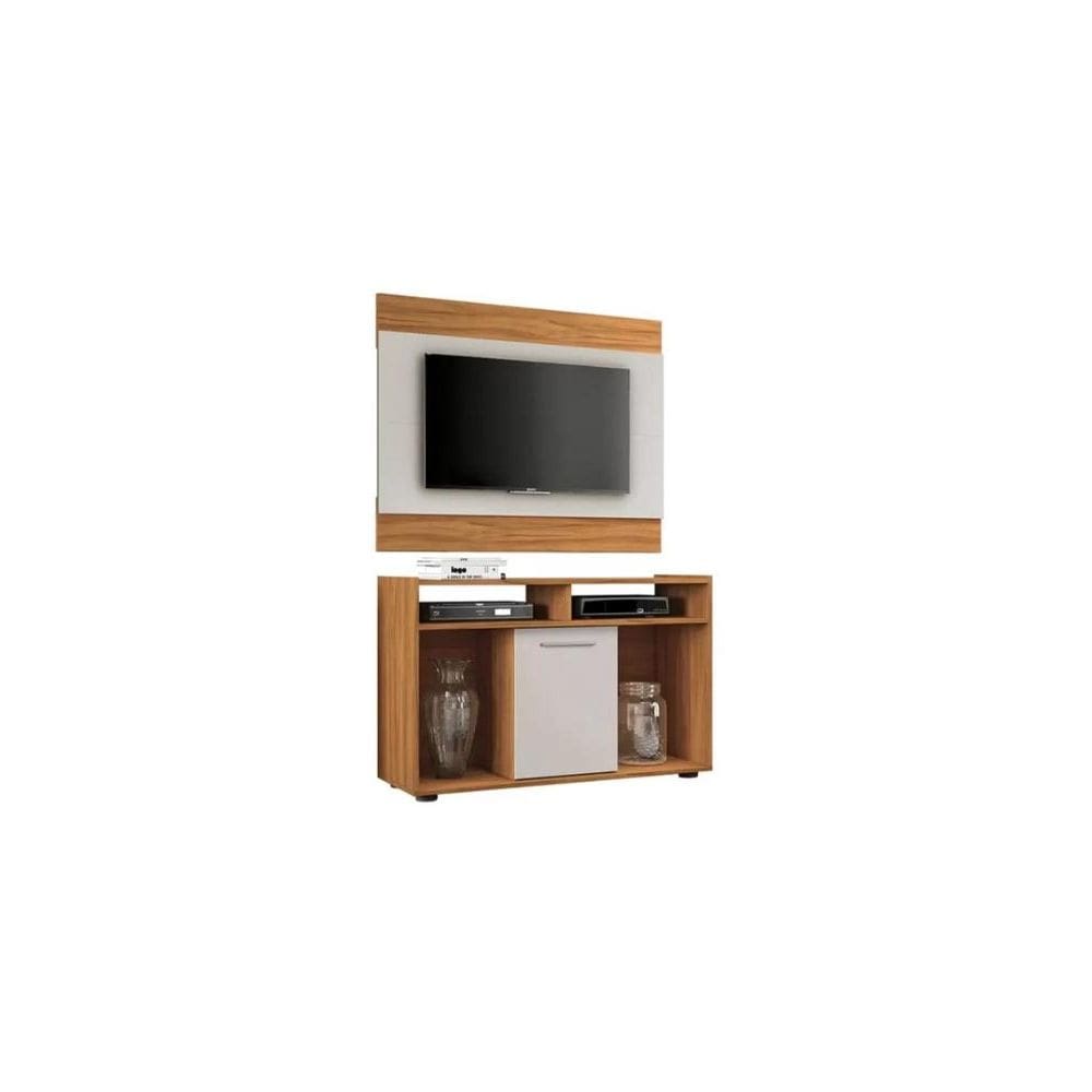 Rack com Painel para TV até 43 Polegadas 1 Porta Show 106cm