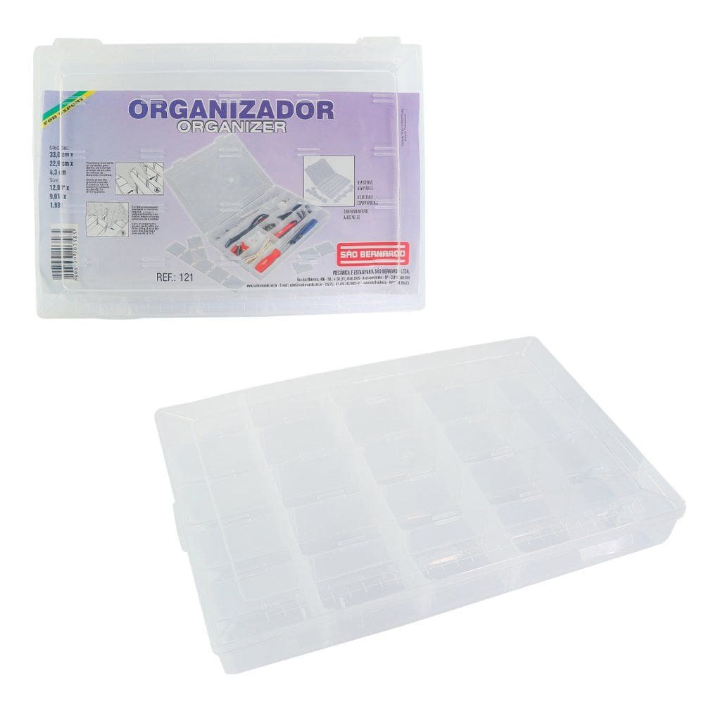 Maleta Organizadora Multiuso Divisórias Ajustáveis 33x22x4cm