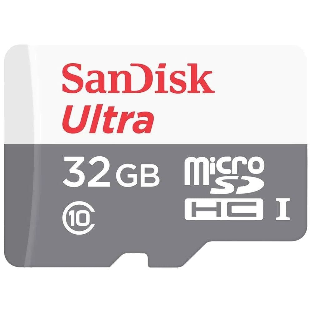 Cartão De Memória Sandisk Sdsqunb-032g-gn3ma Ultra Com Adaptador Sd 32gb