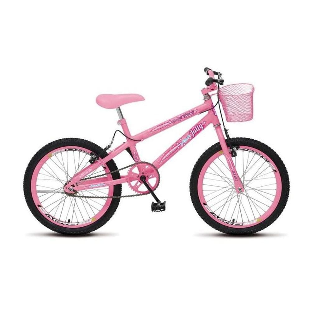 Bicicleta Infantil Aro 20 Com Cestinha July