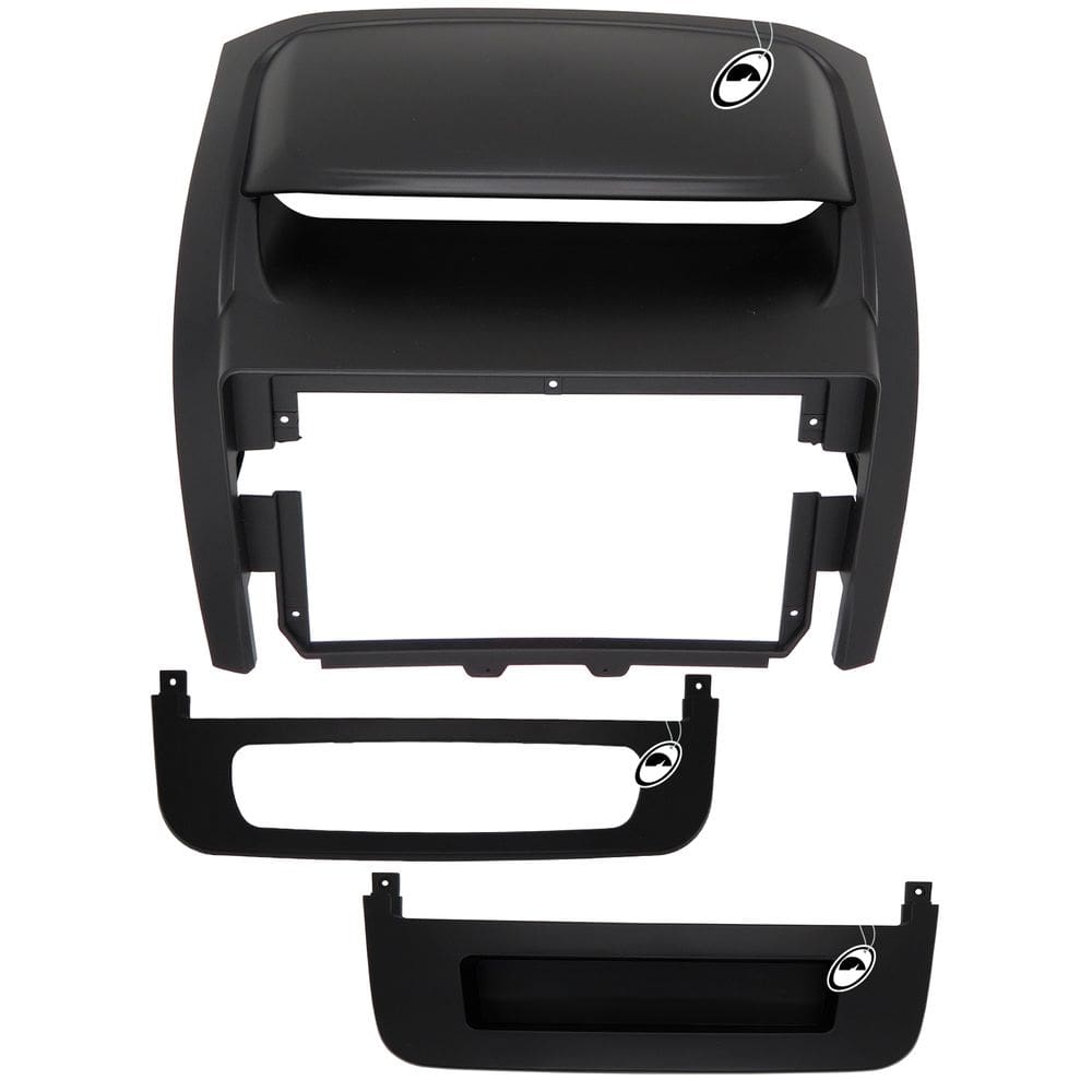 Moldura De Painel 2 Din 9" Polegadas Sorento 2013 2014 Preto