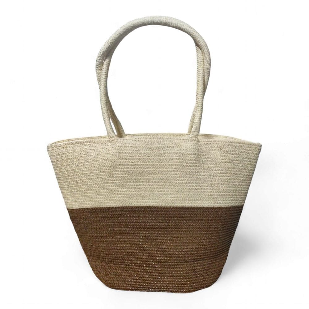 Bolsa Feminina de Palha Premium para Praia e Piscina