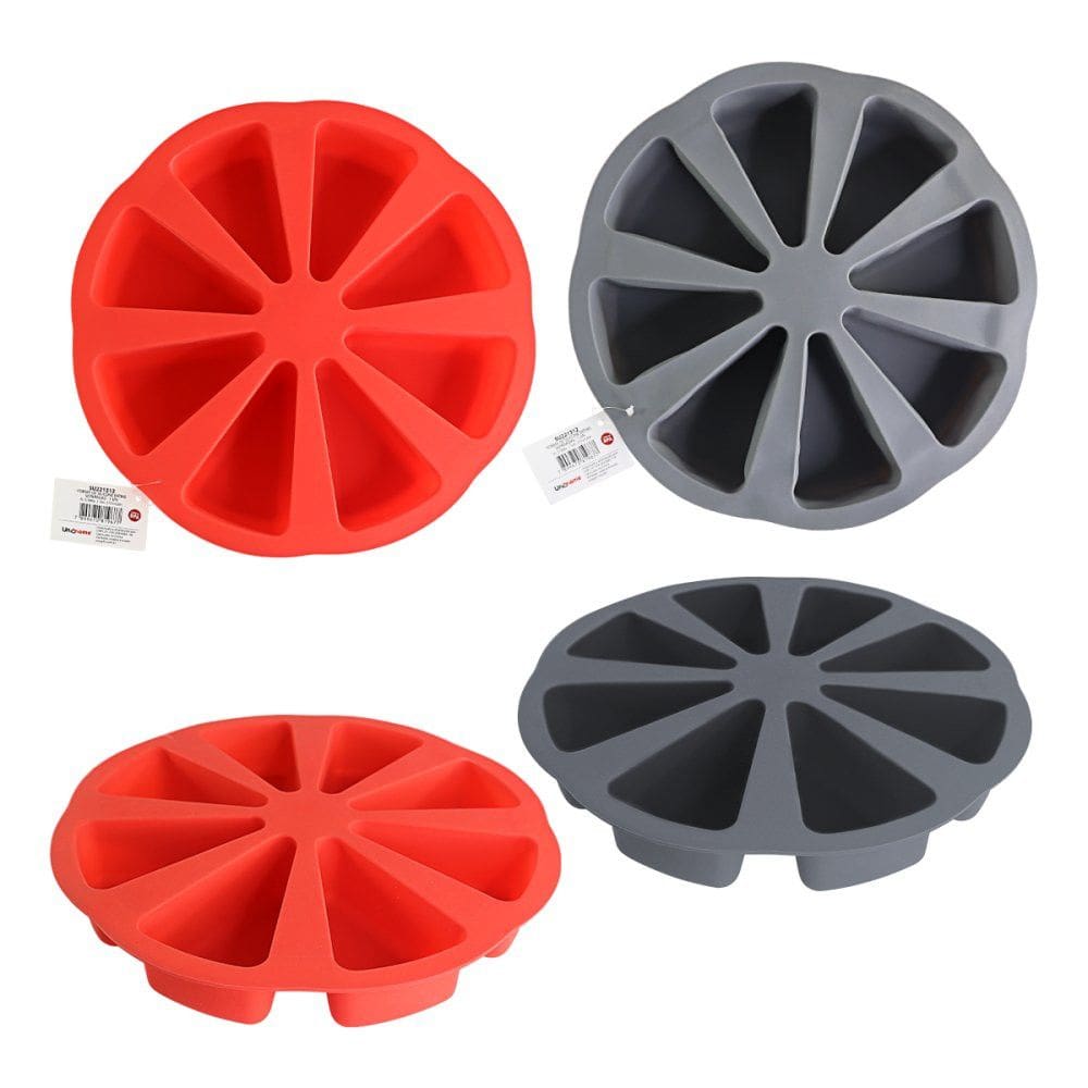 Forma de Silicone com 8 Espaços em Formato de Fatias 27cm