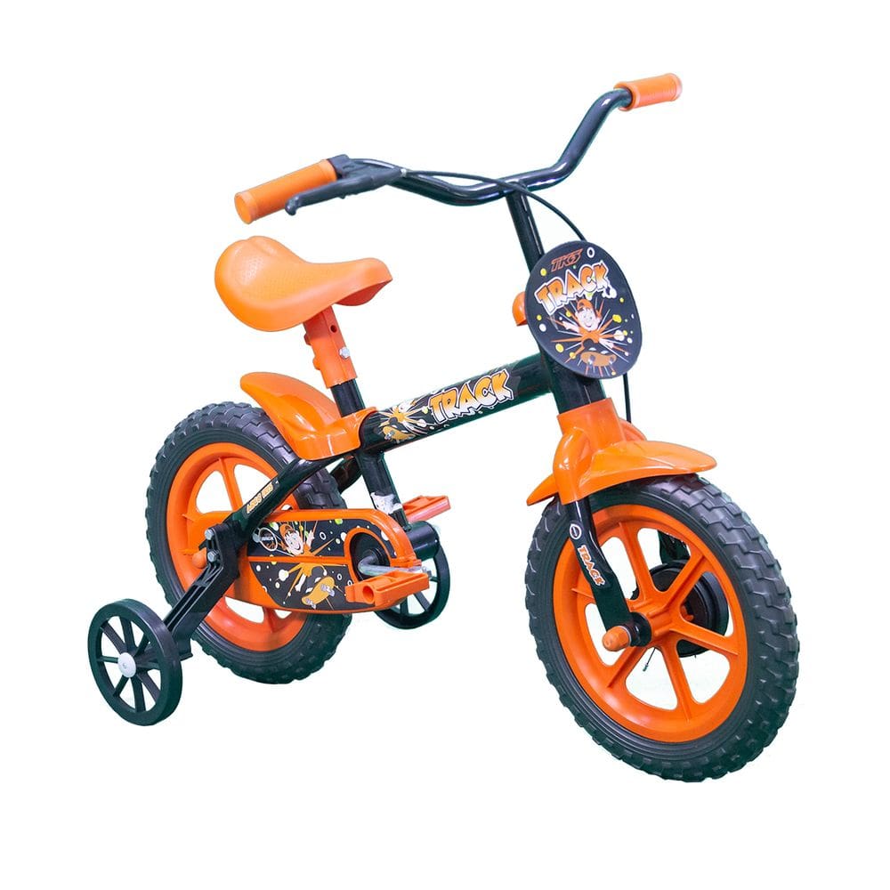 Bicicleta Infantil Aro 12 Freio A Tambor Track Laranja