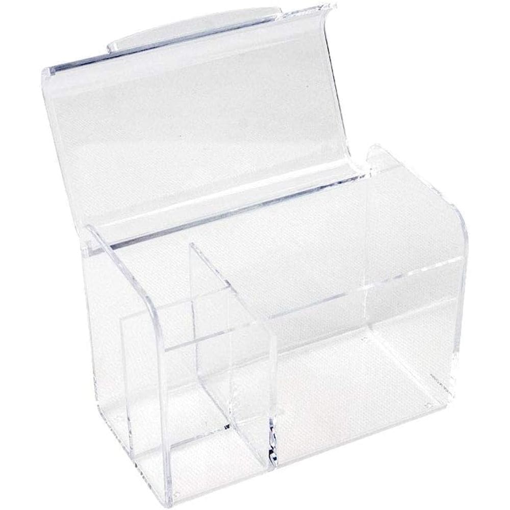 Organizador Com Tampa De Plástico E 03 Divisórias Internas 8X11x14cm