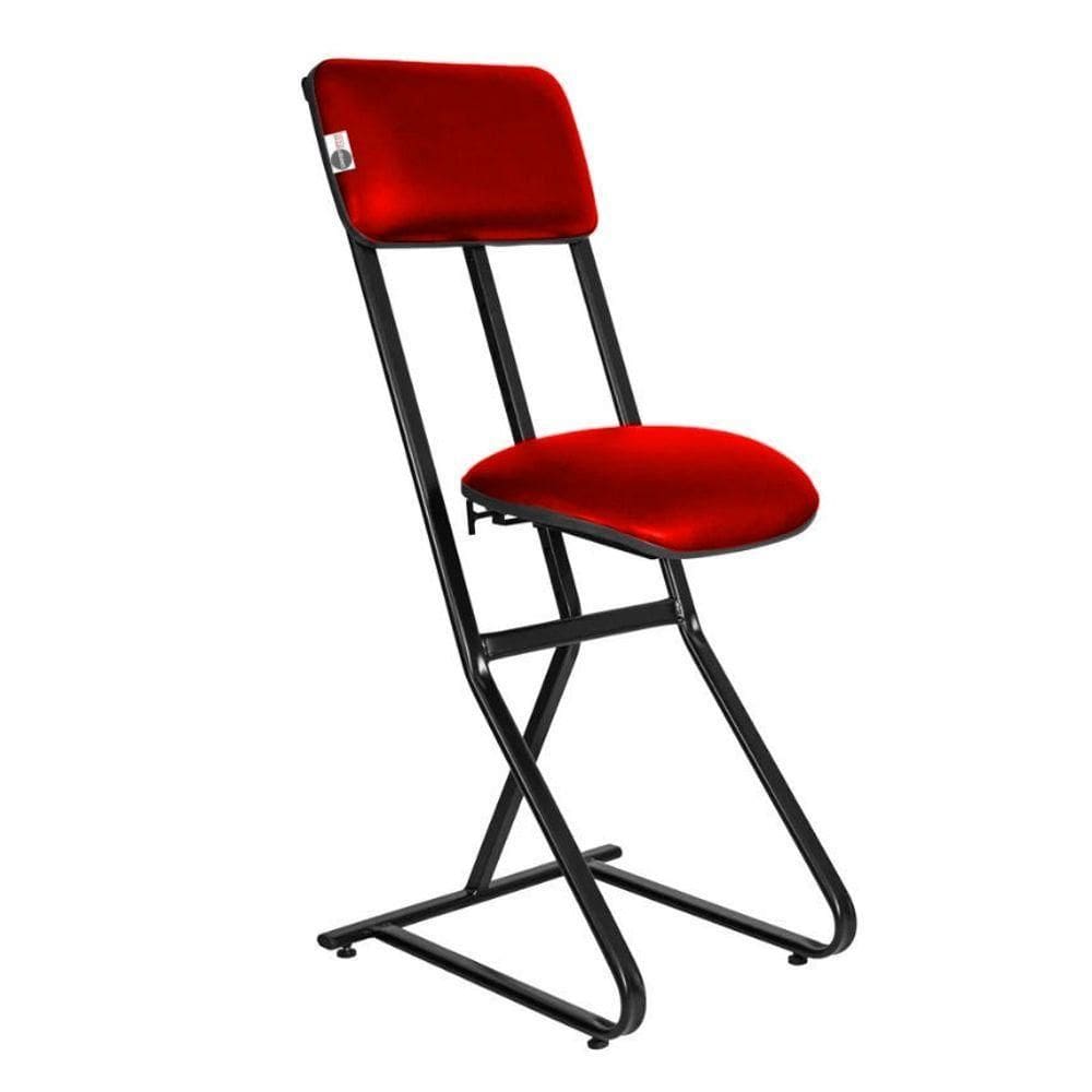 Banqueta Para Vigilantes E Vigias Linha Security Vermelho