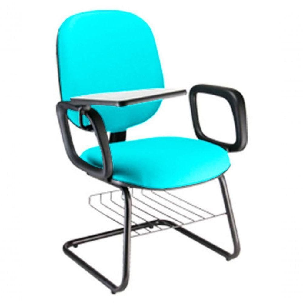 Cadeira Universitária Com Prancheta Para Escolas Linha Uno Verde