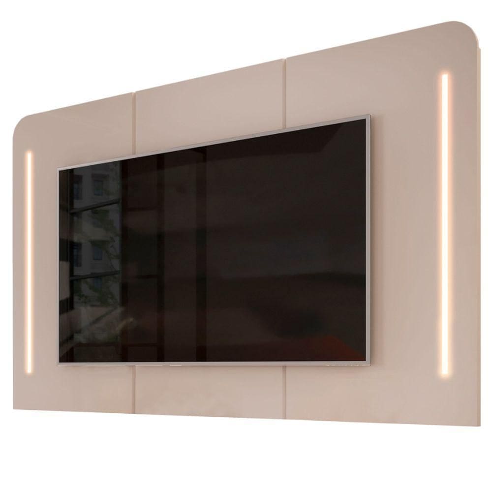 Painel Para Tv Suspenso 75 Pol 218cm Ripado World D04 Off White