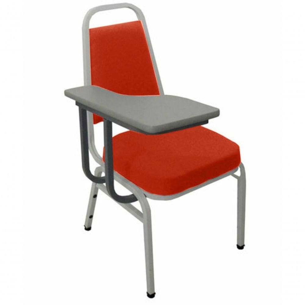 Cadeira Universitária Empilhável Linha Hotel Plus Vermelho