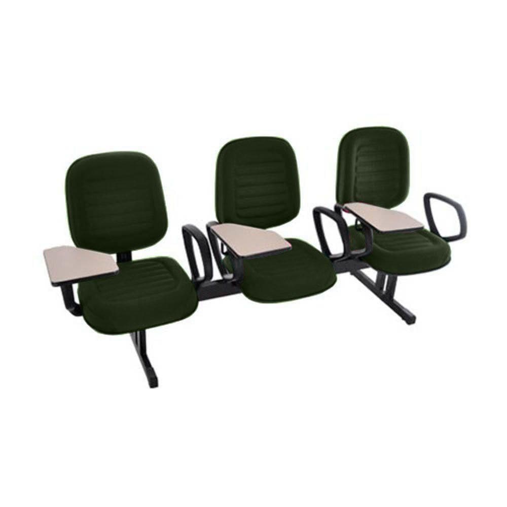 Cadeira Em Longarina Com Prancheta Linha Blenda Verde