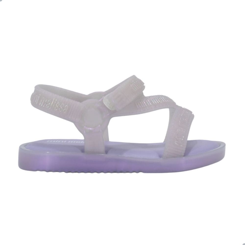Sandalia Mini Melissa Stripes M Lover Bb Violeta
