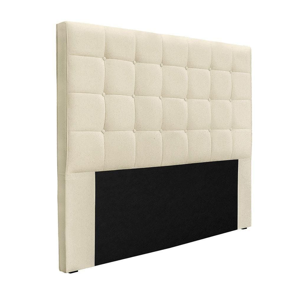 Cabeceira Cama Box King 195 Cm Verona Linho Pérola S04 - D`rossi