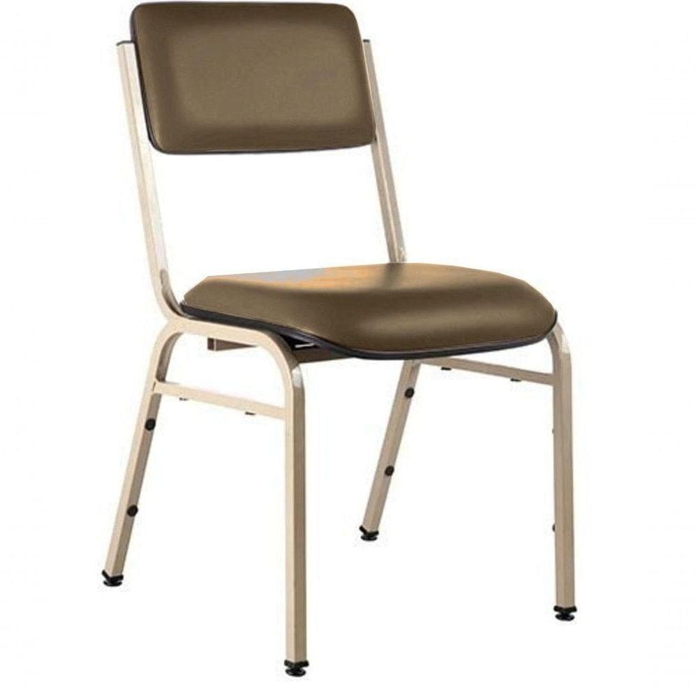 Cadeira Empilhável Para Auditórios Linha Hotel Smart Marrom