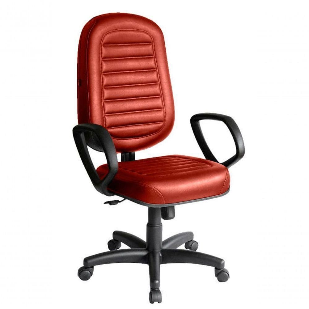 Cadeira Presidente Para Escritório Linha Blenda Vermelho