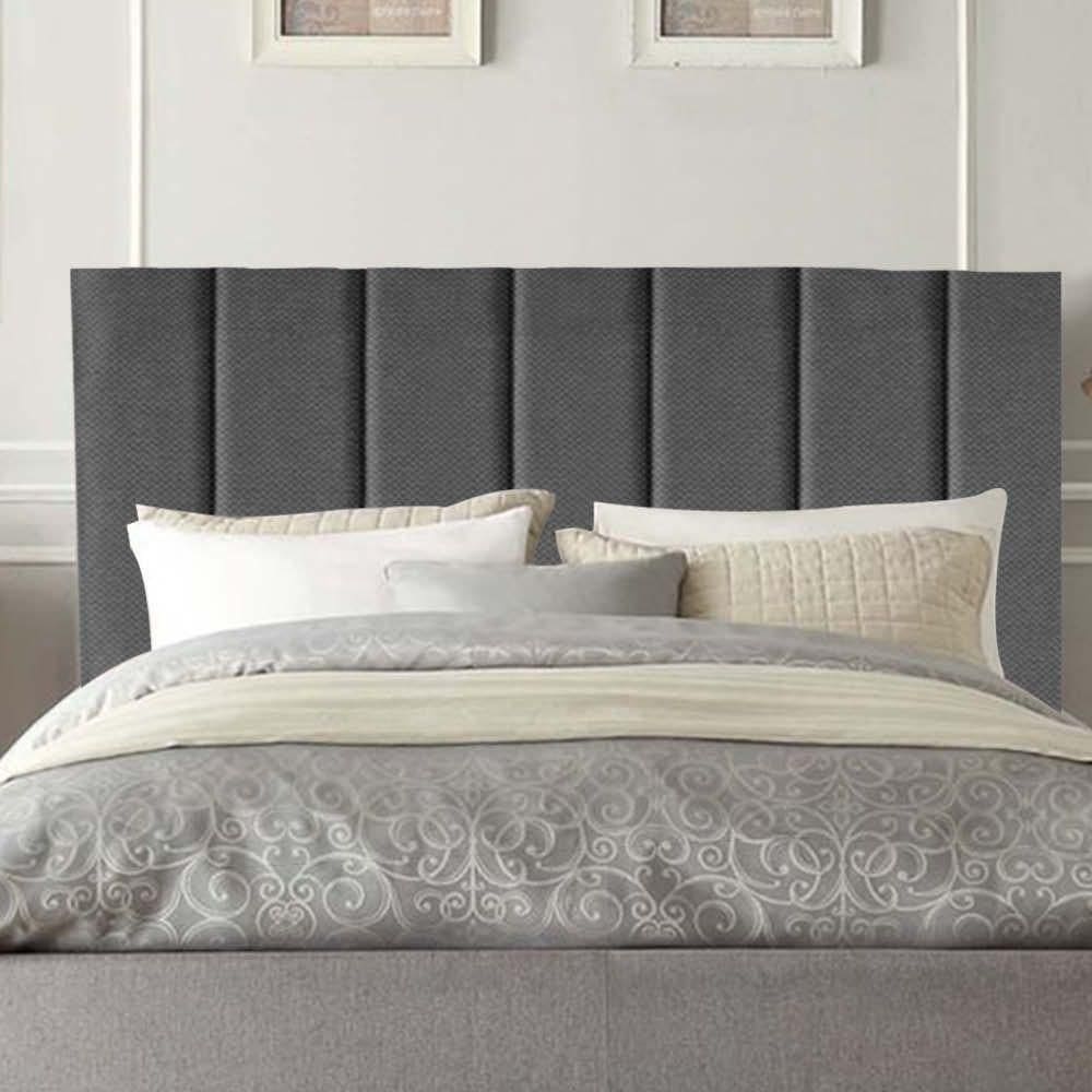 Cabeceira Carla Pé Plástico 160cm Queen Size Para Cama Box Quarto Linho Cinza - Gat Magazine