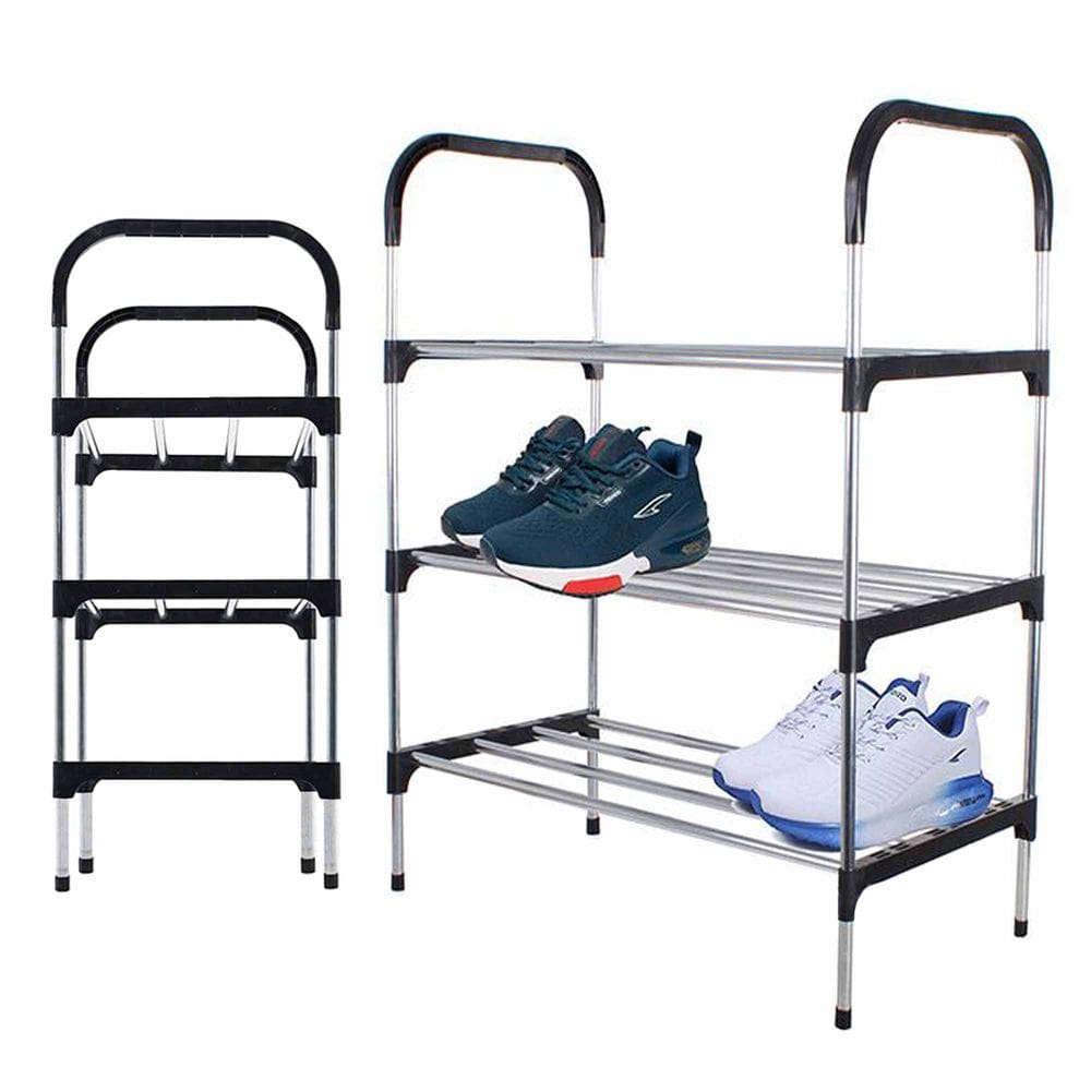 Sapateira Rack Organizador Sapatos Tenis Calçados Multiuso Prateleiras Desmontavel 3 andares Objetos Movel Casa