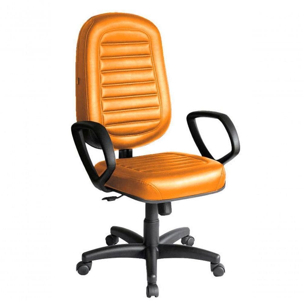 Cadeira Presidente Para Escritório Linha Blenda Laranja