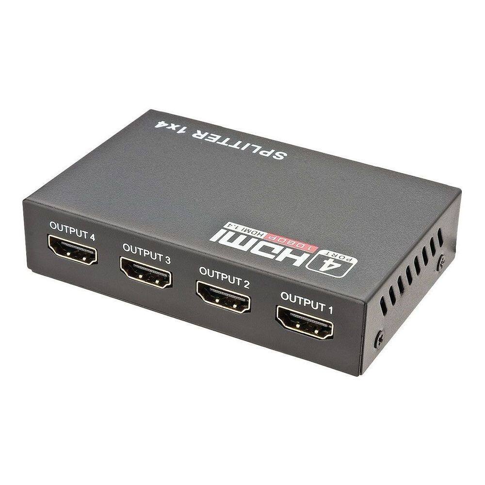 Splitter Distribuidor 1x4 Cabo Hdmi 3d 1080p