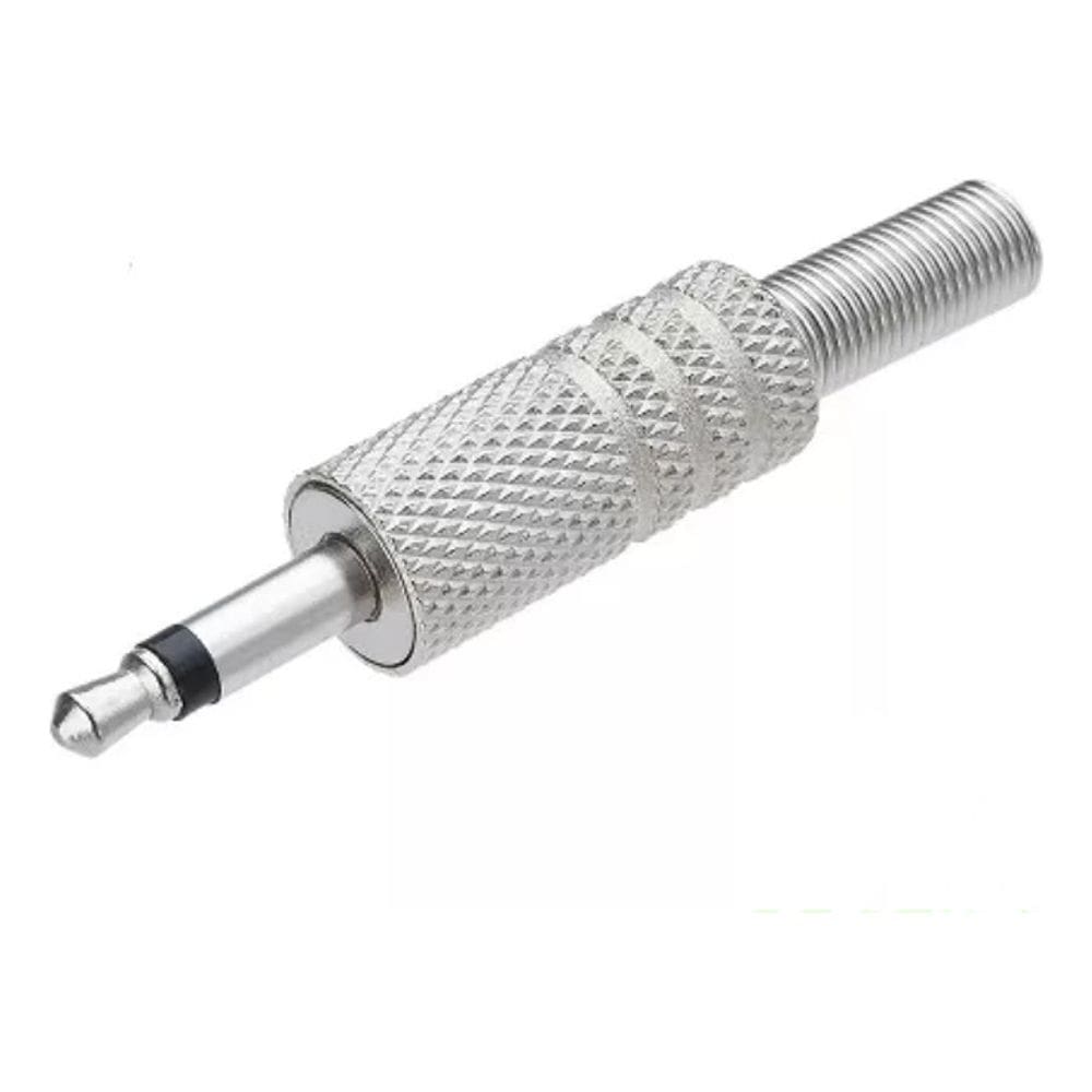 Peças Plug P2 Mono Metal C/mola Emb 10 Pçs