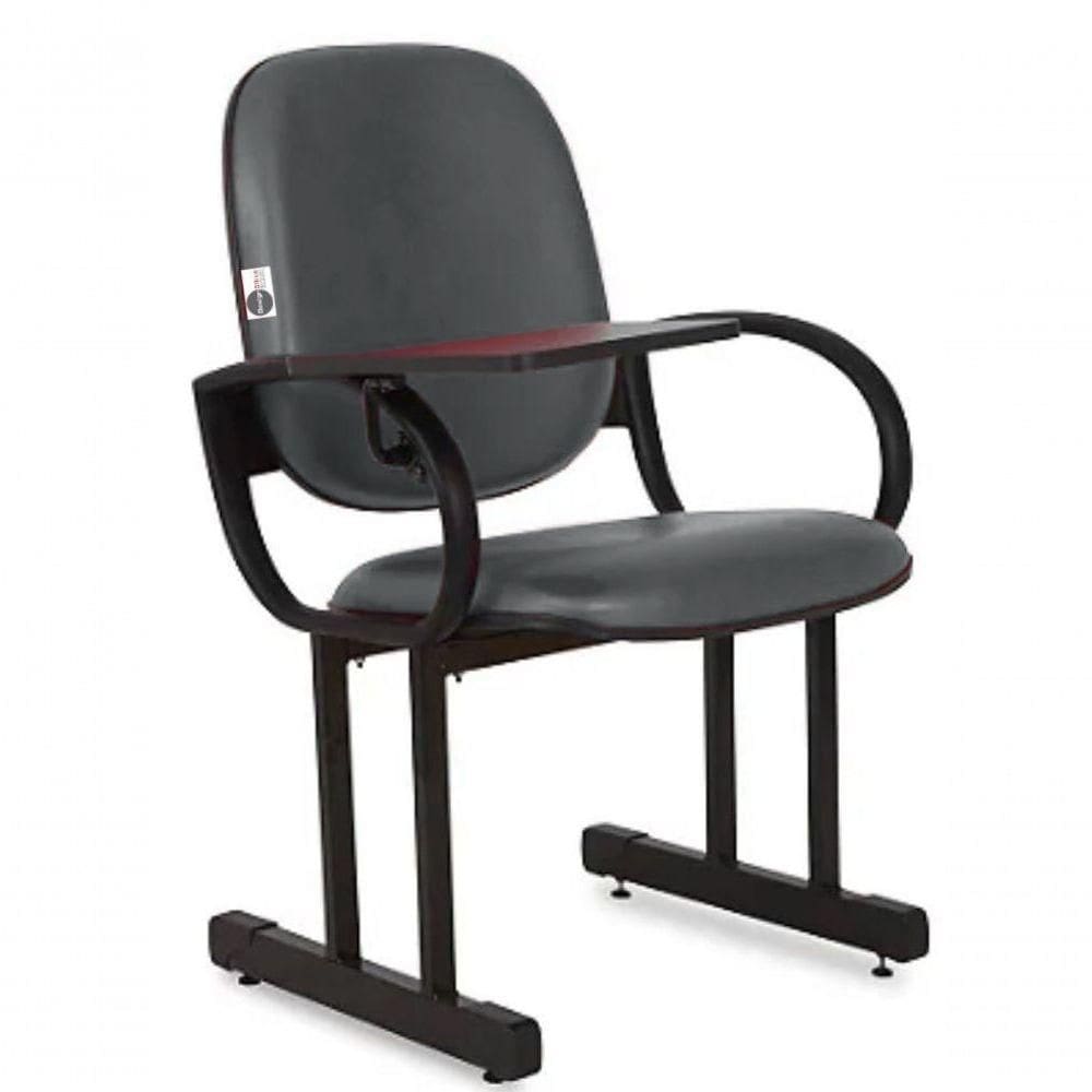 01 Cadeira Para Auditório Com Prancheta Linha Dallas Auditório Marrom